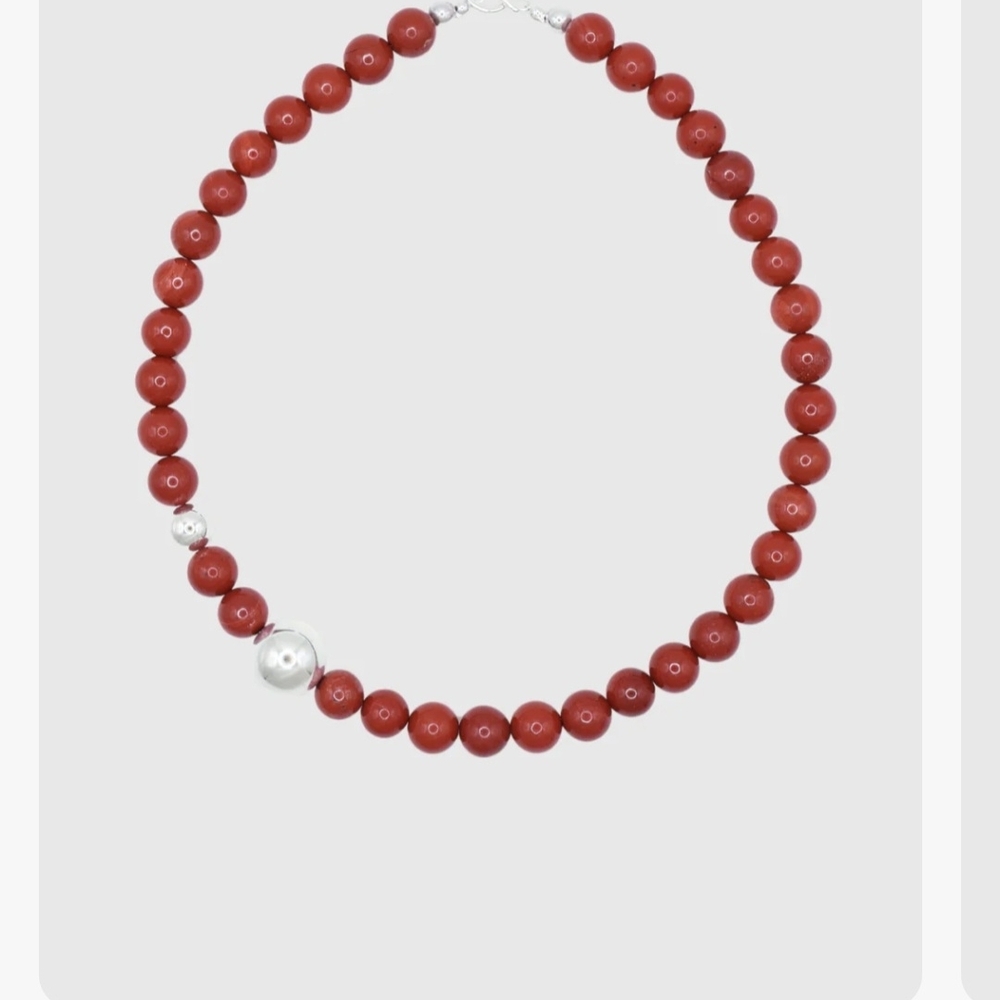 RBCCA KSTR DYLAN NECKLACE RED JASPER